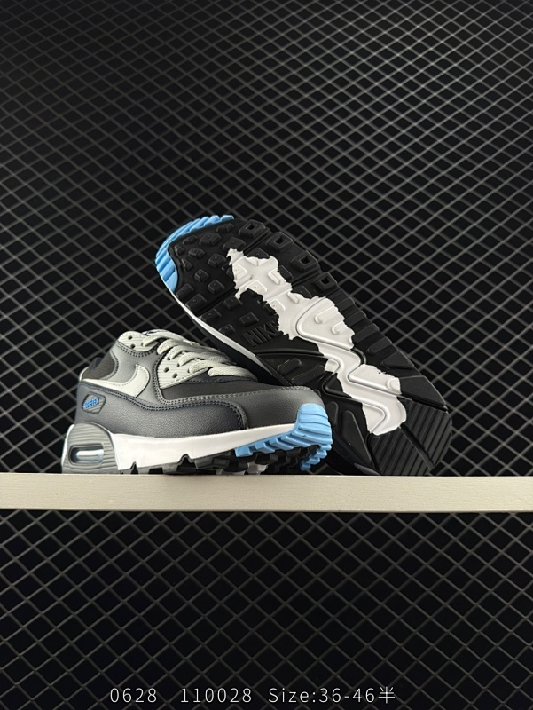 140 Nike/耐克 男女鞋真标半码制，全新升级原楦原纸版开发，正确Air气垫Pu高弹大底❗耐克Nike Air Max 90 Essential"White/Red/Black/Purple"