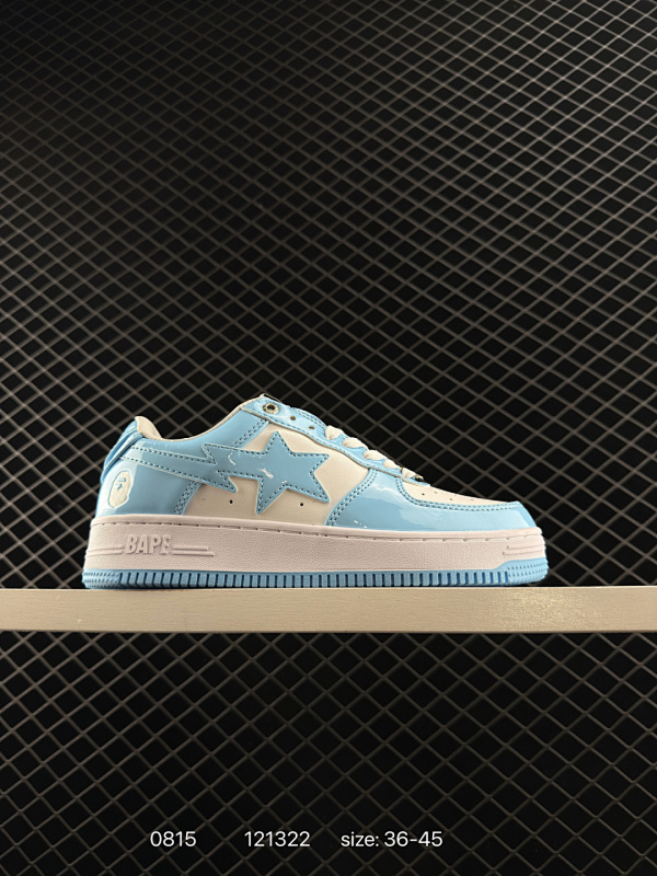 110 A Bathing Ape/安逸猿 原楦原纸版开发版型，采用硬质磨砂牛巴革组合牛剖革鞋面材质，外置厚实耐磨橡胶大底❗️猿祖鞋款重塑，进化新作集结！日本里原宿潮流品牌A Bathing Ape安