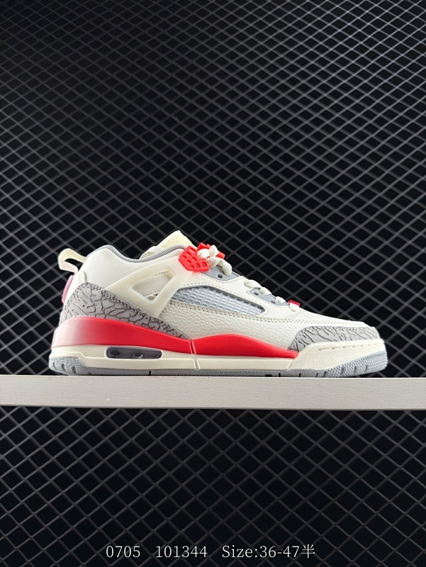 220 公司级✅Nike Air Jordan Spizike Low舒适百搭 防滑耐磨 低帮 复古篮球鞋 完美鞋型打造 内原厂气垫 全新设计立体压纹原盒包装 货号:HF8827-100 尺码:36