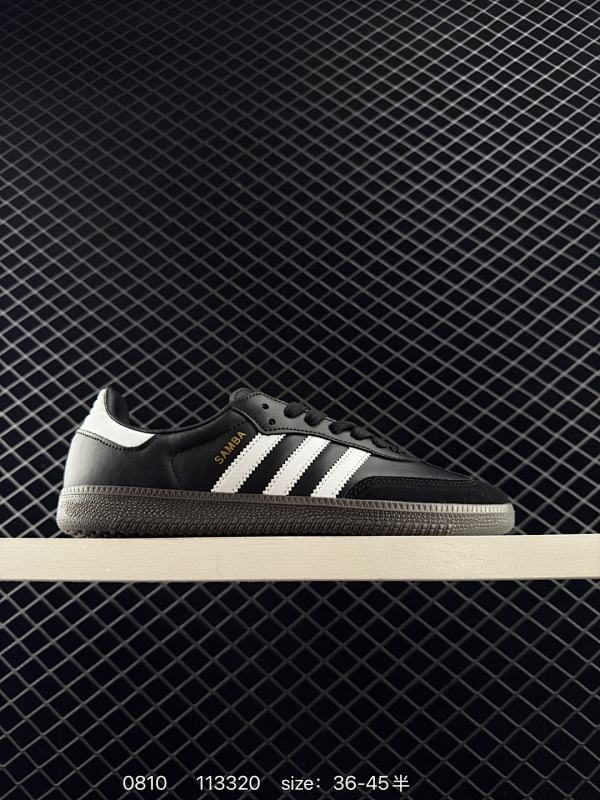 100 阿迪达斯三叶草Adidas Originals Samba Messi 桑巴舞系列绅士德训足球风百搭低帮休闲运动板鞋 货号:B75806 尺码:36 36.5 37 38 38