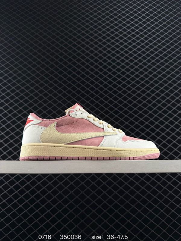 180 ✅AJ1倒勾Travis Scott x Air Jordan 1 ” Reverse Mocha “ AJ1乔1 TS 闪电 联名倒钩 低帮文化篮球鞋 完美品质出货 细节如图所示  鞋面切割