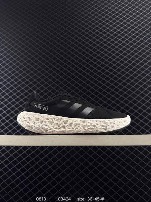 120 定制球鞋】  adidas originals Zponge 811制造 唯一卫星 特殊鞋盒 宇宙 做旧 科技感防滑耐磨 低帮跑步鞋 男款 黑灰 编码：103424 尺码：如图 货号：JH81