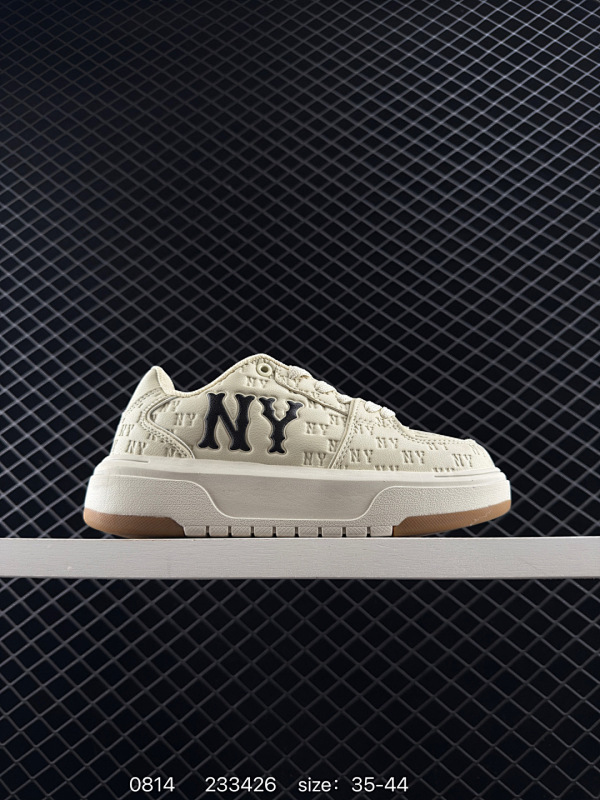 130 公司级✅Korea韩国SS19限定发售NY美国榄球洋基队限定 x MLB Big Ball Chunky A Running厚底老爹厚底休闲运动慢跑鞋  货号:3ASXE025N