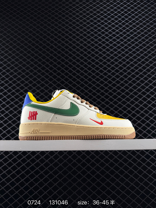 230 海外限量发售！公司级NIke Air Force 1 '07 Low “UN联名——多彩拼接”空军一号 低帮 运动鞋 休闲鞋 折边针车 工艺难度大 原楦头原纸板 原装鞋盒 定制五金配件 内置全