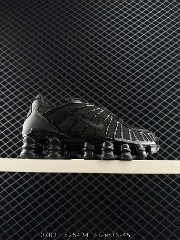 120 Nike Shox TL NOVY 全掌气柱缓震休闲运动跑步鞋 令机械力学缓震性能跃升新层次。采用透气网眼鞋面和全掌型 Nike Shox 技术，革新演绎经典 2003 年版本，塑就出众减震缓