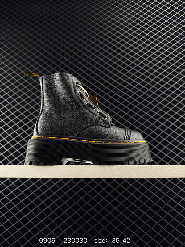 150 公司级✅Dr.martens马汀博士 Martens 1460 Smooth Leather Platform系列松糕高帮英伦骑士朋克复古机车厚底粗跟 马丁靴  采用硬质牛培开边珠牛培皮打造鞋