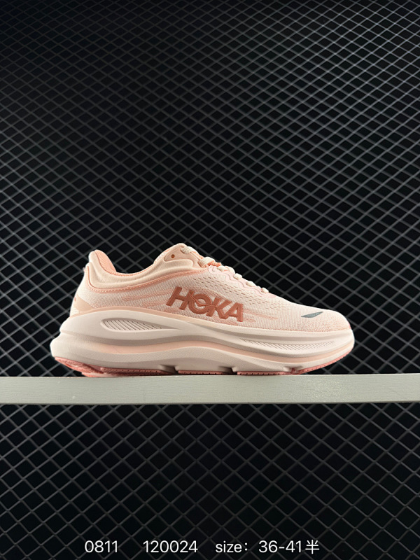 120 公司级✅HOKA ONE ONE Bondi 9 复古舒适防滑耐磨 低帮 山地户外跑步鞋 货号:1162012 尺码:如图 编码：120024  Size:36～41半 全文  详情