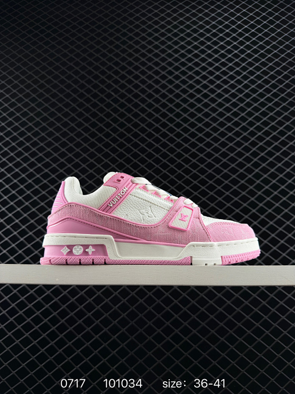 170 # 空胶工艺展现品质 Louis Vuitton Trainer lv时装走秀运动鞋 实力大厂出品 平台专供 成熟的做工稳定的品控  完美鞋型超高的清洁度 全套原楦原纸版原鞋开模 全网最具灵魂