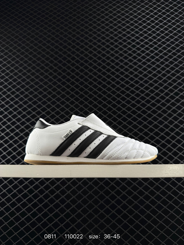 110 【新款】阿迪达斯 ADIDAS ORIGINALS TAEKWONDO 时尚百搭 防滑 低帮 训练鞋 男女同款 黑白色德训鞋 潮运动板鞋。adidas Martial Arts武术/Tae