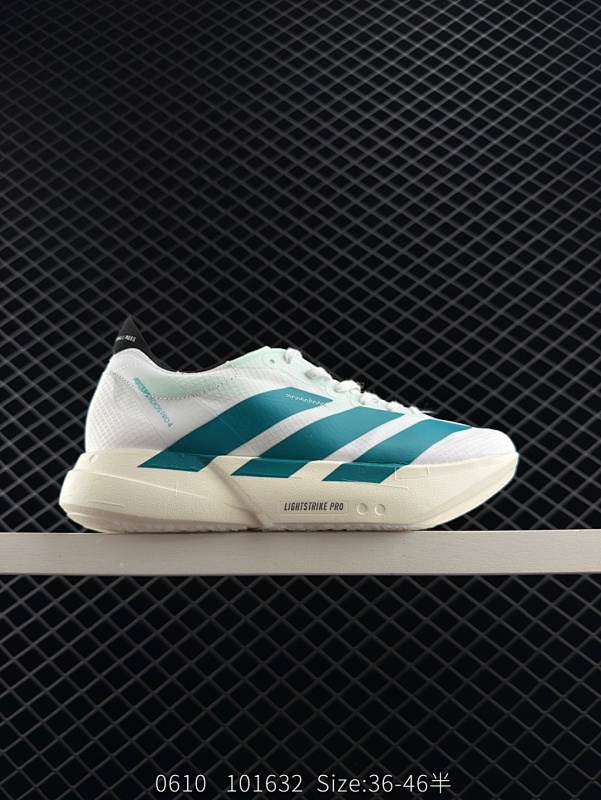 160 公司级✅Adidas Adizero Adios Pro 4M 马拉松飞线贾卡轻质透气休闲运动跑步鞋 采用双层透气网纱 Flywire动态飞线绑缚鞋面材质 内置Zoom小气垫装置  货号:JR