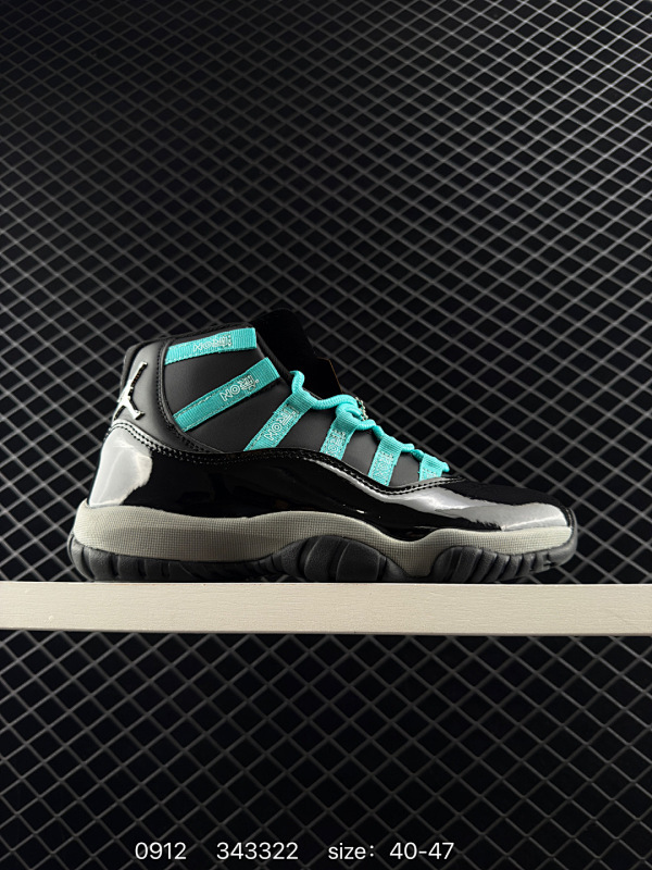 110 Jordan Air Jordan 11 漆皮皮革 舒适运动 防滑减震耐磨轻便减震 中帮  编码：343322 尺码：如图