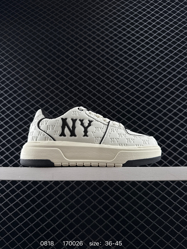 130 公司级✅Korea韩国SS19限定发售NY美国榄球洋基队限定 x MLB Big Ball Chunky A Running厚底老爹厚底休闲运动慢跑鞋  货号:3ASXE035N