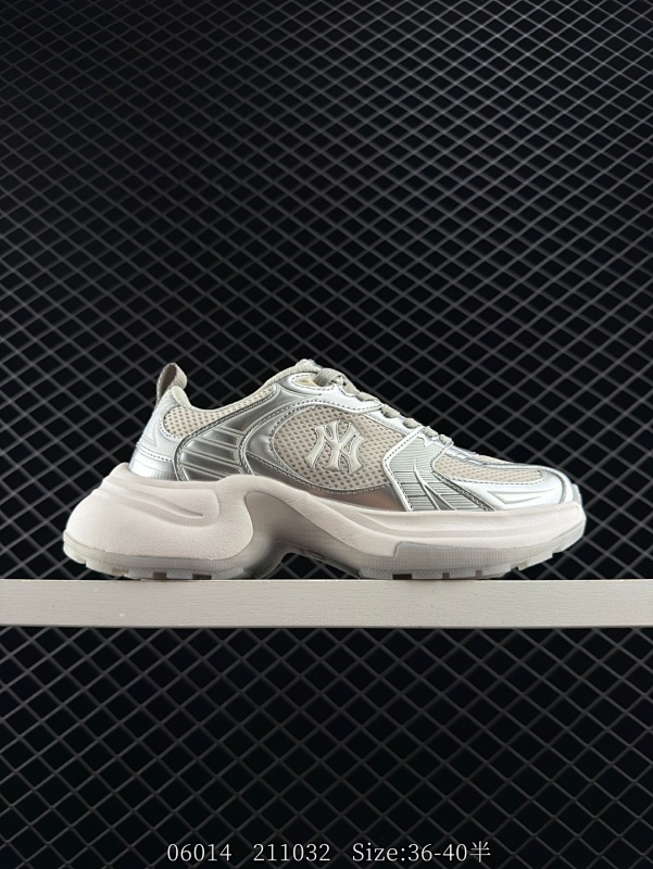 160 NY美国榄球洋基队限定 x MLB Big Ball Chunky Mesh 厚底老爹系列低帮魔术贴轻量休闲运动慢跑鞋 货号：3ASHW045N（GP001） 尺码：36-40带半码 编码：2