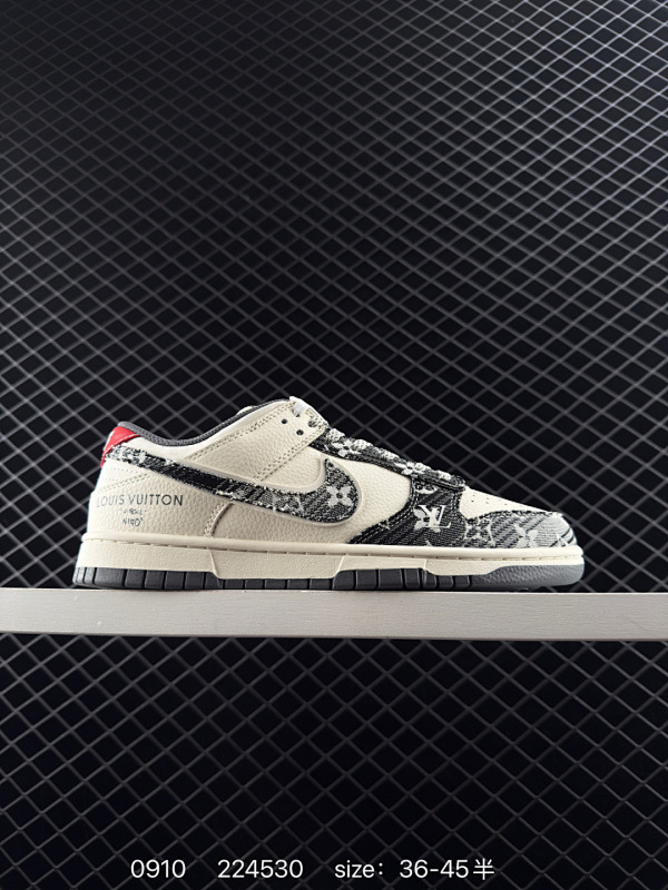 150 Nike SB Dunk Low LV联名 纯原大厂出品 极力推荐  原装头层材料 独家版型蒸餾加工 帶來的是更好的视觉和脚感体验 大厂纯原品质出货 清洁度  电绣工艺 皮料切割干净无任何毛边