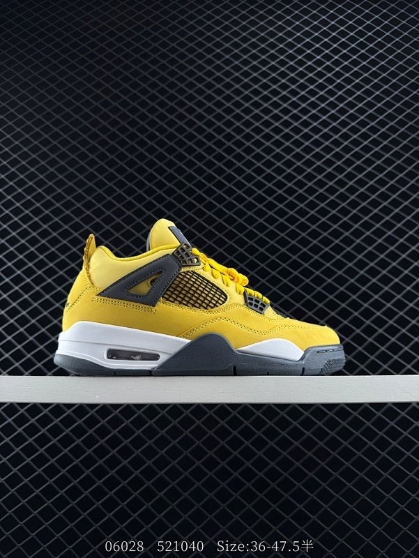 200 Air Jordan 4 Retro "Tour Yellow" 黑黄电母 AJ4 乔丹4代 aj4 乔4 柠檬黄电母 乔丹篮球鞋系列 为致敬乔丹摩托车队，2006年Jordan Brandc