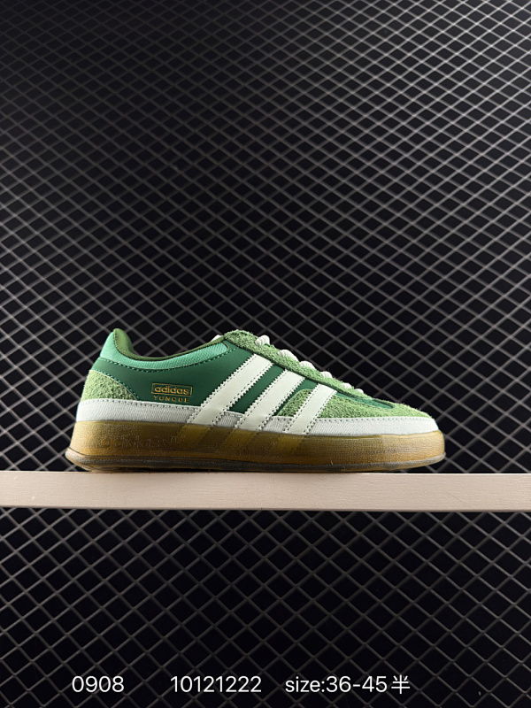 110 真标✅Bad Bunny x Adidas Originals Gazelle INdoor 阿迪达斯 三叶草休闲防滑耐磨低帮板鞋 官方货号:JS5049 尺码:36 36.5 37 38 3