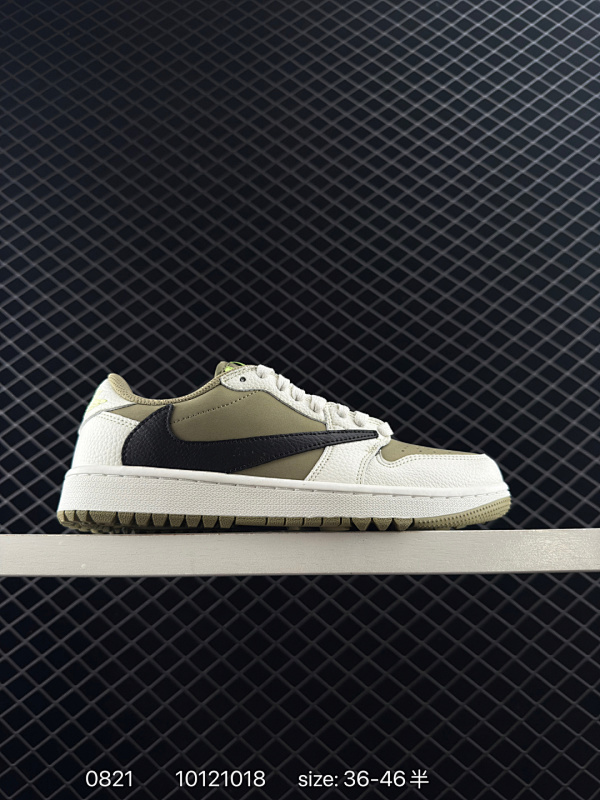 90 Scott x Air Jordan AJ1 Low Golf "Olive" TS联名倒钩6.0高尔夫低帮 橄榄绿 FZ3124-200 毫无疑问市场中端王者 耗时半年巨作 全套原纸板