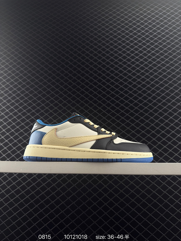 90 AJ1倒勾Travis Scott x Air Jordan 1 ” Reverse Mocha “ AJ1乔1 TS 闪电 联名倒钩 低帮文化篮球鞋 货号:DM7866-002 尺码:36 3