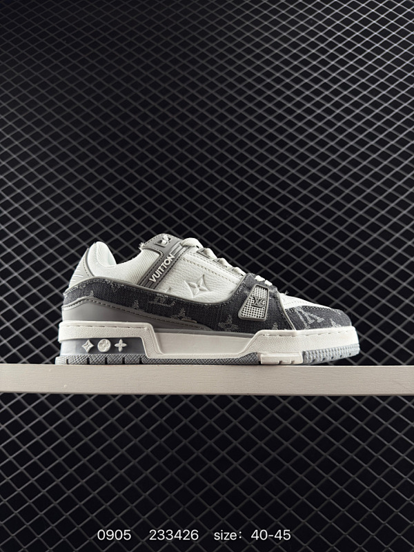 130 Louis Vuitton/路易威登 广东原产，采用皮革鞋面材质，，内里全小羊皮打造及去味海玻璃脚垫，外置耐磨橡胶大底❗全新LV路易威登Louis Vuitton Remarque Low经典