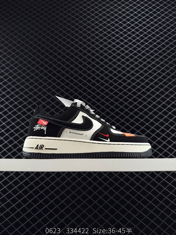 110 ✅NIKE AIR FORCE 1‘07 LV8 原楦头原纸板 打造纯正低帮空军版型 专注外贸渠道 全掌内置蜂窝气垫  原盒配件 原厂中底钢印、拉帮完美  货号：DF0188-023 尺码：3