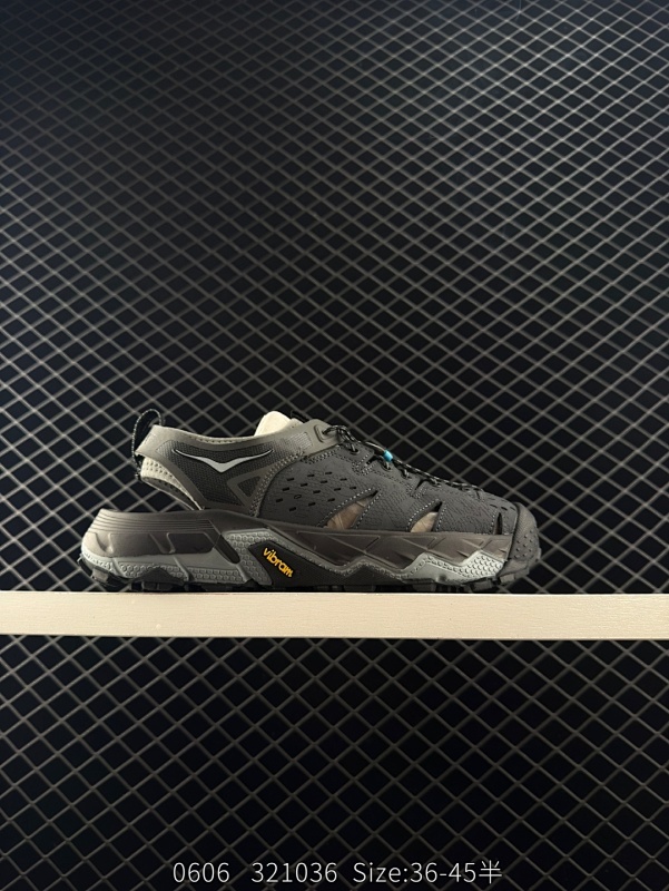 180 公司级✅HOKA ONE ONE VIBRAM TOR TRAFA 舒适 防滑透气 户外机能山地溯溪鞋 鞋型从外观就给人强烈的户外机能感 粗犷率性的厚底设计 继承了 HOKA ONE ONE