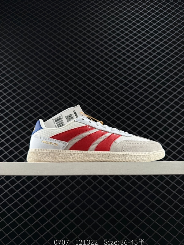 110  真标✅阿迪达斯ADIDAS PREDATOR FREESTYLE 复古单品 展示了高质量的工艺 带有装饰的超锁缝制和无缝的手感 柔软、柔软的皮革造型和标志性的3条纹完成了精致的外观 正规合身