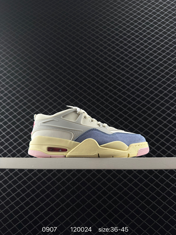 120 真标✅Nike Air Jordan 4 RM 耐克 防滑 低帮 复古篮球鞋 货号:HV5972-101 尺码:36-45 ID：120024