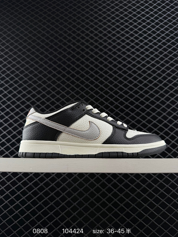 120  Nike Dunk SB Low Pro "Black and White" 耐克 SB 低帮 联名黑白 减震耐磨低邦板鞋男女同款 整双鞋使用了经典的黑白色为主题，黑色部分使用了绒面革材质，