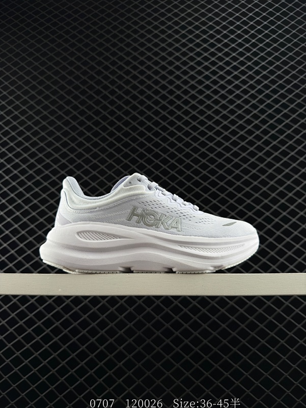 130 公司级✅HOKA ONE ONE Bondi 9 复古舒适防滑耐磨 低帮 山地户外跑步鞋 货号:1162012 尺码:36 36.5 37.5 38 38.5 39 40 40.5 41 42