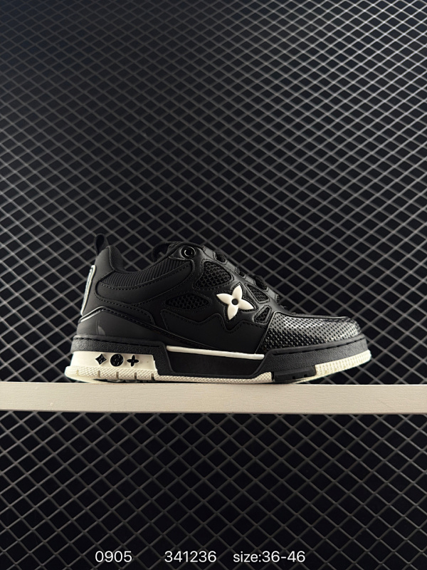 180 Louis Vuitton LV Trainer系列 所有配色均为购买原版复刻 整体版型 皮料 市场独一无二  后跟版型都可以自行对比[机智]吊打市场所有货 怒甩十条街，欢迎拿市场各大工厂的货