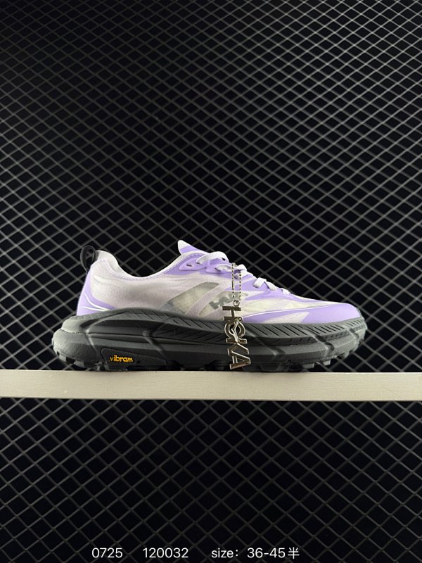 160 公司级✅HOKA ONE ONE Mafate Speed 4 Lite 舒适百搭防滑保暖 低帮 休闲跑步鞋 它的半透明鞋面设计 不仅让鞋身看起来更加轻便 而且提供了良好的透气性 而保护性的防