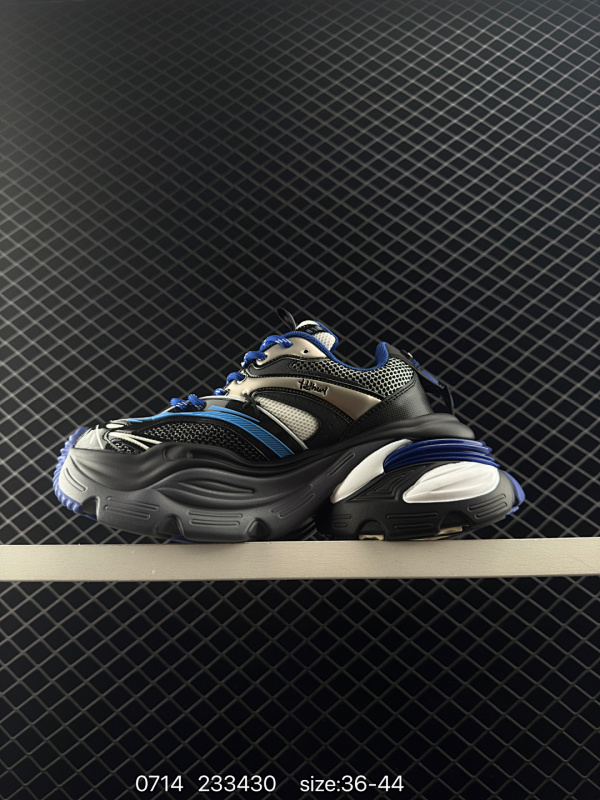 150 MADE IN CHINA机甲老爹鞋男高级感2024新款夏季透气厚底炸街潮鞋原创潮牌轮胎鞋 尺码:36～44 编码：233430  详情          ¥ 150