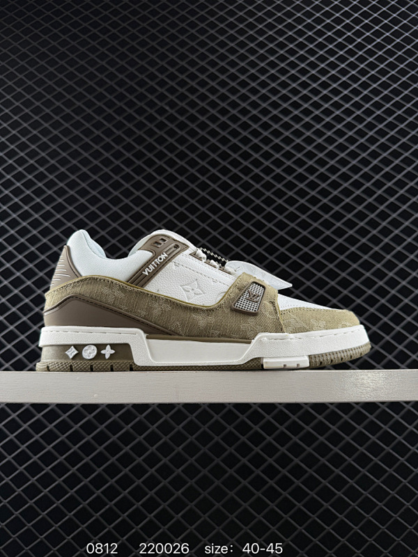 130 真标✅Louis Vuitton Trainer Sneaker Low 全新 LV 路易威登 休闲运动文化百搭板鞋  尺码:如图 ID:220026