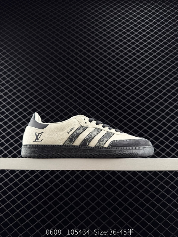 170 公司级✅Adidas Originals Samba OG ‘DIY’桑巴舞系列 夏季时尚百搭低帮休闲运动板鞋 蓝黑 原装头层材料 用料绝不含糊 独家版型蒸餾加工帶來的是更好的视觉和脚感体验