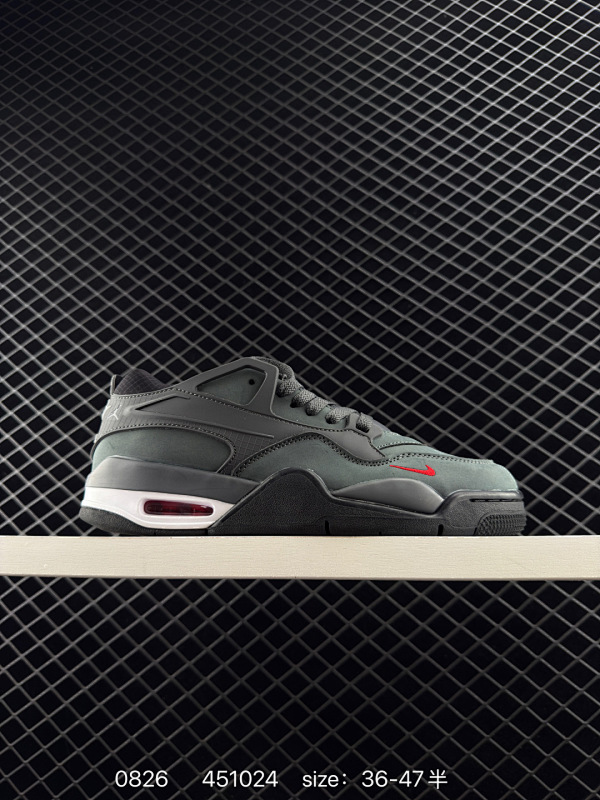 120 乔丹Jordan Air Jordan 4 RM 防滑 低帮 复古篮球鞋 此款鞋采用近几年比较流行的版型设计，外观时尚大气。鞋底采用耐磨的材质，穿上它，让您感觉到舒适的体验 尺码： 36 36