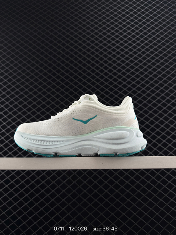 130 公司级✅HOKA ONE ONE Bondi 9 复古舒适防滑耐磨 低帮 山地户外跑步鞋 货号:1162012 尺码:36 36.5 37.5 38 38.5 39 40 40.5 41 42
