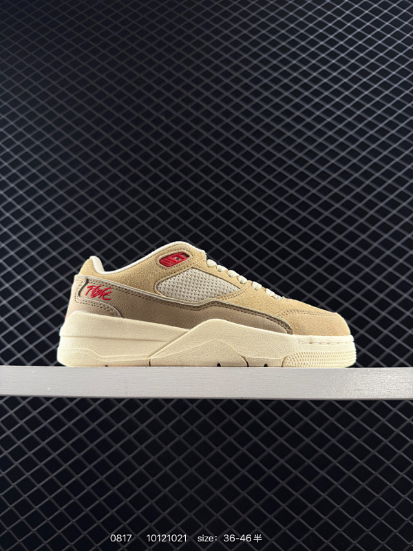 105 耐克 NIKE 乔丹 JORDAN FLIGHT COURT 时尚休闲 防滑耐磨 低帮运动鞋 复古篮球鞋 女款 Jordan「新鞋型」又来了！新配色曝光！滑板与篮球的有机结合，使得鞋款呈现不一