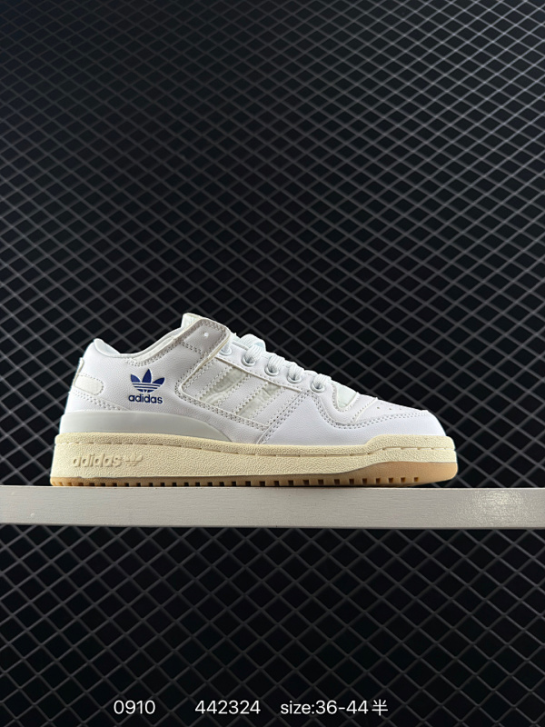 120  Adidas originals 三叶草 FORUM LOW CL AD84 板鞋/白色 尺码：36 36.5 37 38 38.5 39 40 40.5 41 42 42.5 43 4