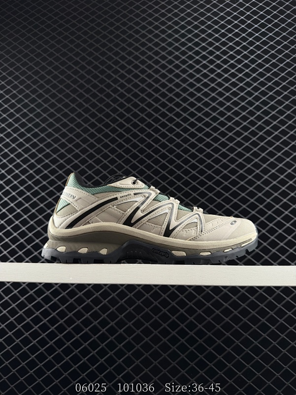 180 公司级✅SALOMON萨洛蒙 XT-QUEST 探索者系列户外越野跑鞋 鞋面采用SENSIFIT贴合技术 全方位贴合包裹脚型 鞋跟部鞋底牵引设计 提供强大的抓地性能 更适应野外崎岖不平的道路