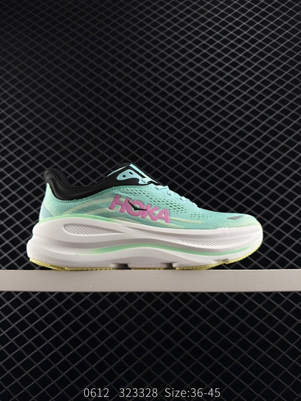 140 公司级✅HOKA ONE ONE Bondi 9 复古舒适防滑耐磨 低帮 山地户外跑步鞋 货号：1162012/BTF 尺码：36-45 编码：323328