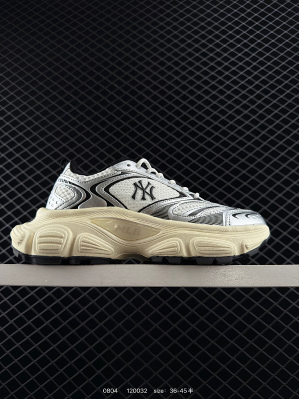 160 公司级✅MLB Winner Chunky 百搭舒适休闲潮流运动厚底增高防滑耐磨 低帮 老爹鞋 货号:3ASHWD15N 尺码:35.5 36 36.5 37.5 38 38.5 39 40