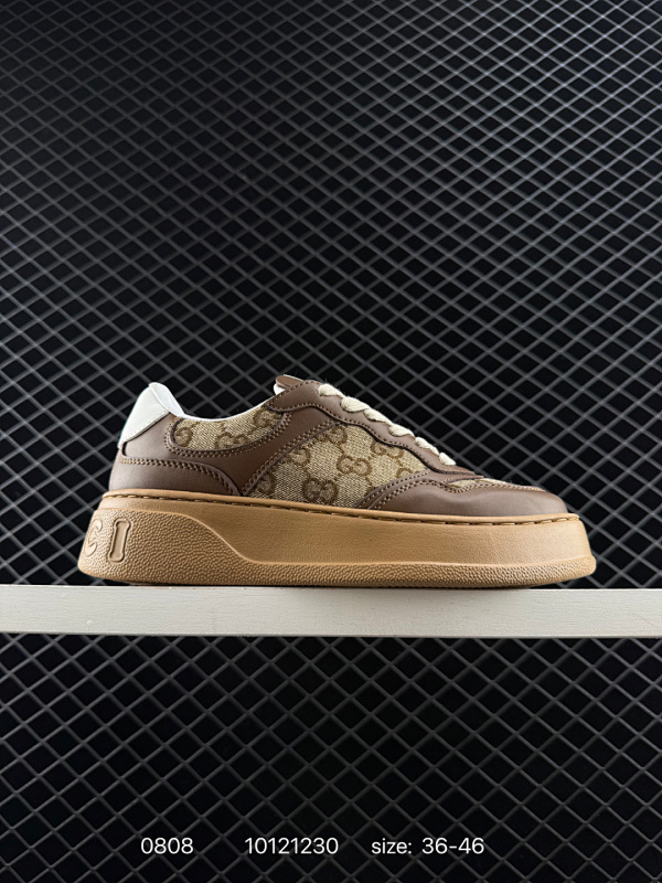 150原版细节相似度99% 高端零售海淘商家混卖版本 东莞纯原品质 Gucci Screener GG High-Top Sneaker古驰饼干鞋 运动休闲鞋系列 意大利进口超软小牛皮 同源出厂真丝绸