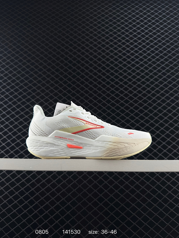 150 Brooks 布鲁克斯 Hyperion Max 2 超弹轻盈跑步鞋  低帮透气缓震支撑休闲运动慢跑鞋采用改进工程空气网眼组合热熔工艺鞋面材质搭载DNA LOFT V2密度泡棉缓震系统中底外置