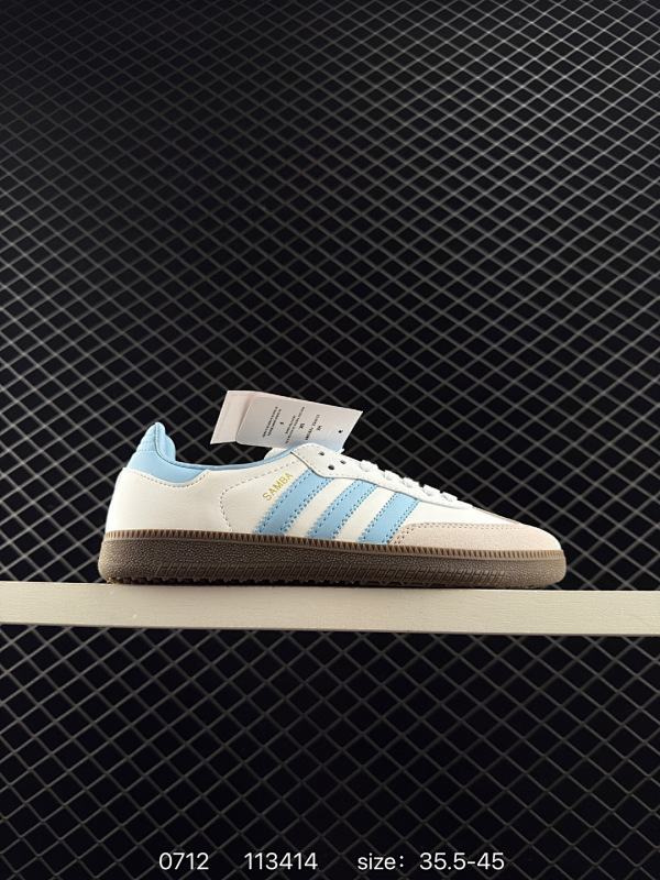 70 ✅阿迪达斯三叶草Adidas Originals Samba Vegan OG桑巴舞系列绅士德训足球风百搭低帮休闲运动板鞋 货号:FW2427 编码：113414  Size:36～45半 全文