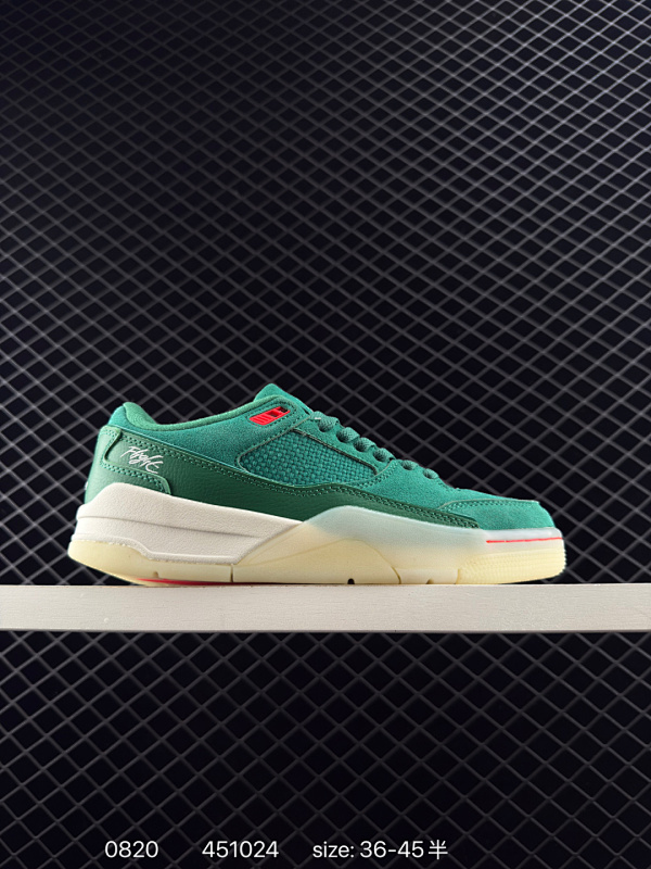 120 真标✅Who Decides War x Nike Jordan FLIGHT COURT ATE 搭防滑耐磨 低帮 耐克复古篮球鞋 货号:HF3255-201 尺码:36 36.5 37.5