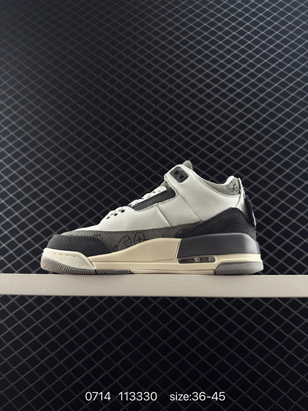 150 公司级✅Air Jordan 3 Retro 迈克尔·乔丹AJ3代中帮复古休闲运动文化篮球鞋 货号：DN3808 编码： 113330 Size:36～45半  详情          ¥ 1