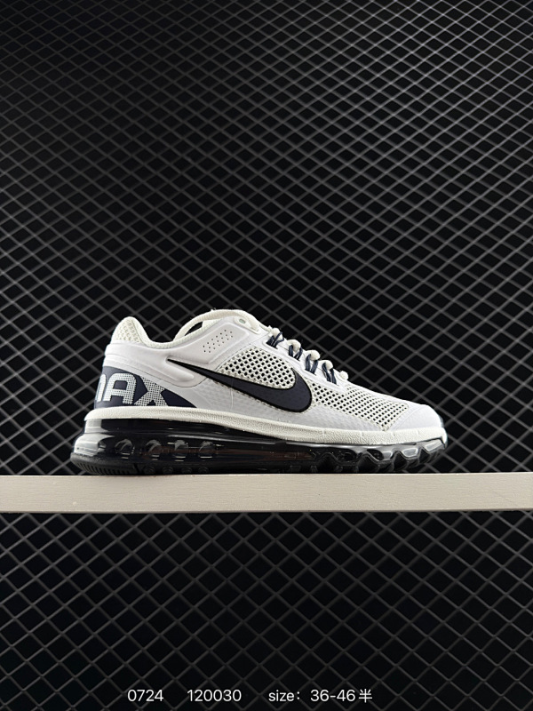 150 耐克NIKE Air Max 2013 耐克复古透气网布全掌气垫 缓震跑步鞋 #搭配全掌式 Max Air 气垫为步伐注入充沛活力 半透明中底和外底为整体造型画龙点睛 打造舒心时尚 货号 HF