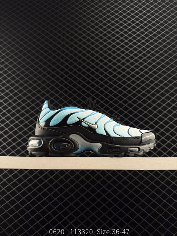 100 Nike Air Max Plus "Blue Black" 耐磨透气 低帮 运动休闲鞋 男女款 蓝黑 货号：FQ0204 010 尺码：36-47 编码：113320