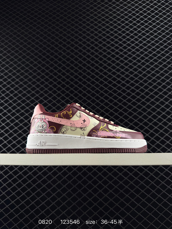 230 ❤️Air Force 1 Low 07 x LABUBU 红粉 原楦头原纸板 打造纯正低帮空军版型 专注外贸渠道 全掌内置蜂窝气垫  原盒配件 原厂中底钢印、拉帮完美  官方货号：FD992