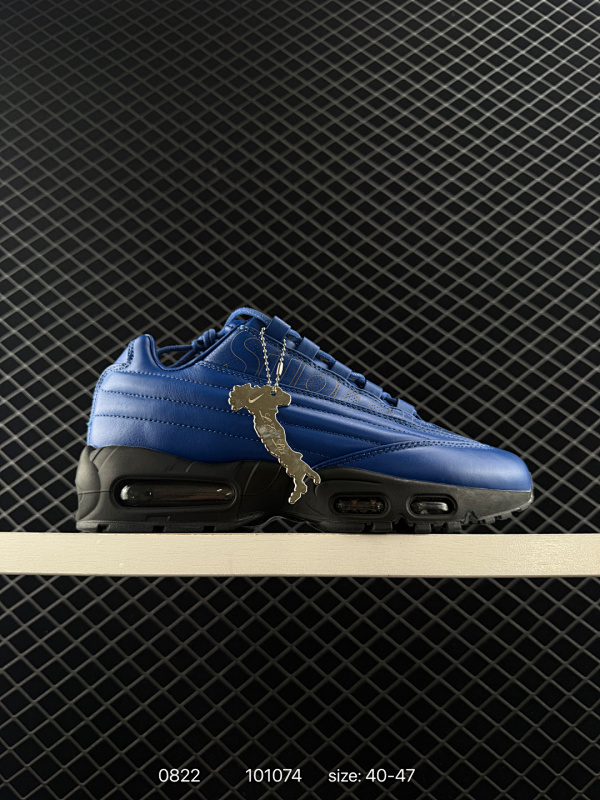 370 Supreme x  Nike Air Max 95 Lux 潮流舒适 皮革 低帮跑步鞋 男款 蓝色 尺码：如图 编码：101074  详情          ¥ 370